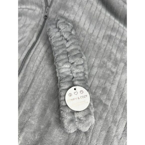 Life Rocks Gray Hooded Zip-Up Jacket With Headband Accessory Size XL - Picture 8 of 14